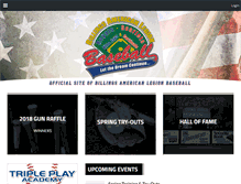 Tablet Screenshot of billingsalbaseball.org